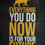 Everything you do is for future Success Poster