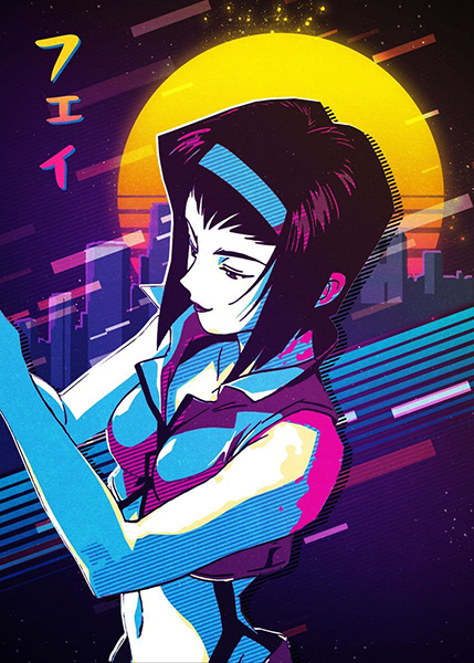 Faye Valentine Cowboy Bebop anime Poster