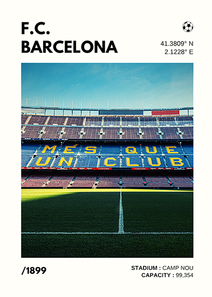 FC Barcelona Stadium Poster