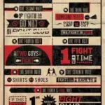 Fight Club Rules Infographic Poster