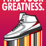 Find your greatness Air Jordan 2 Retro Sneaker Poster