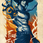 Fire Fist Ace One Piece anime Poster