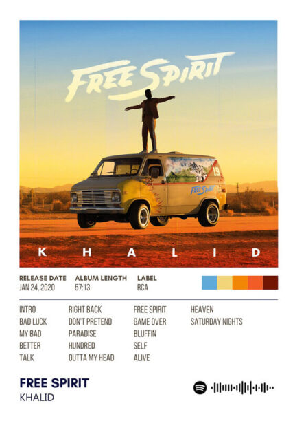 Free Spirit By Khalid Album Poster