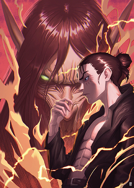 Eren Yeager Attack on Titan Poster