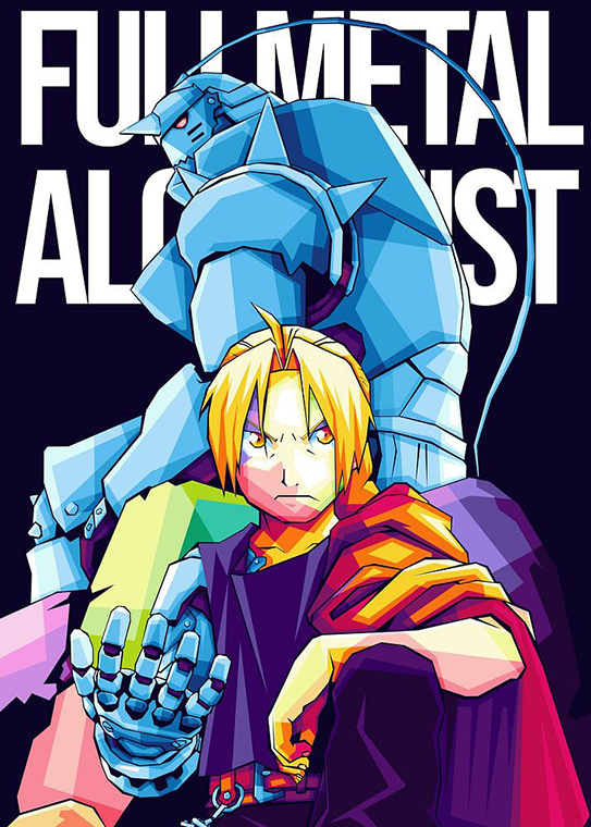 Fullmetal Alchemist Brotherhood Pop art Poster