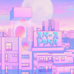 Future City Nostalgia City Pop Pastel Poster