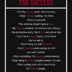12 Fucking Rules for Success motivational Quote Poster