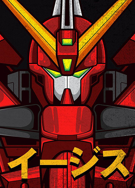 GAT-X303 Aegis Gundam Mecha Anime Poster