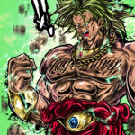God Broly Dragon Ball Comic Poster