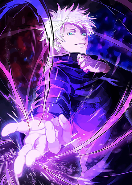 Gojo Uses power of infinity Jujutsu Kaisen Poster