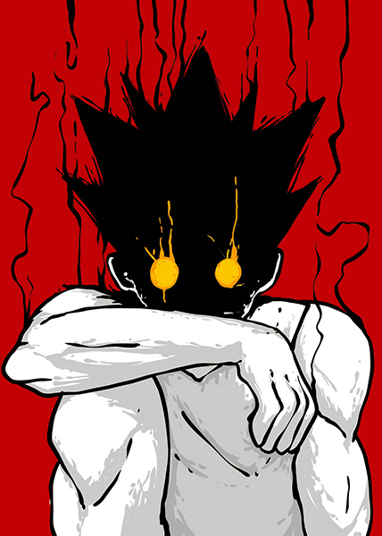 Gon makes a Nen Contract HxH Poster