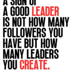 Good Leader Mahatma Gandhi motivational Quote Poster