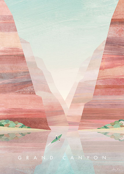 Grand Canyon United States of America Minimalist Travel Poster