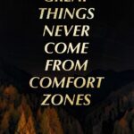 Great Things Comfort Zone Poster