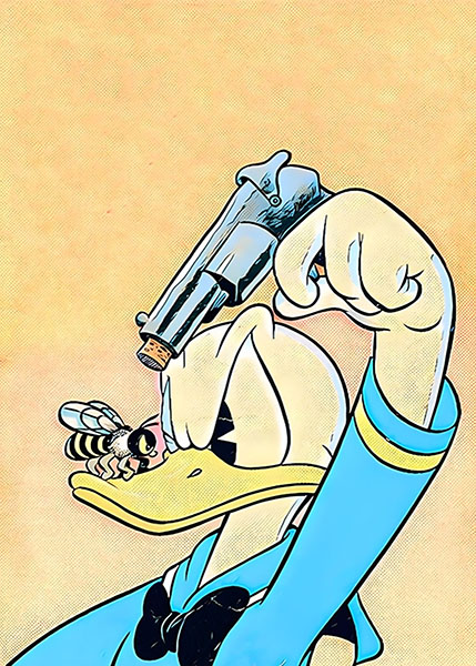 Gun to the Head Donald Duck Poster