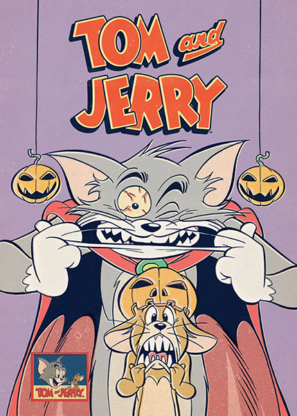 Halloween Tom and Jerry Poster
