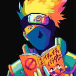 Hatake Kakashi Naruto Pop art Poster