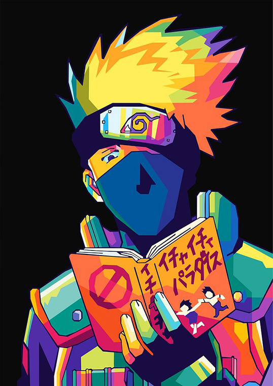 Hatake Kakashi Naruto Pop art Poster