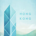 Honk Kong Minimalist Travel Poster
