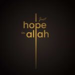I Just Hope In Allah Gold Poster
