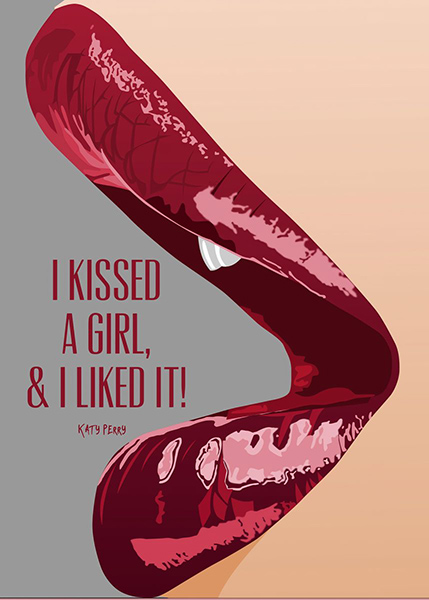 I kissed a girl & I liked it Poster