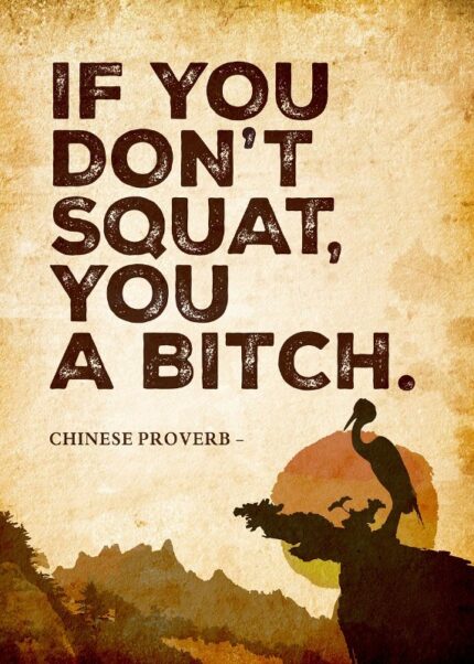 If You Dont Squat U Bitch Poster
