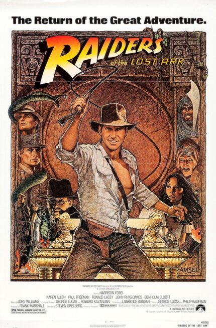 Indiana Jones Raiders Of The Lost Ark 1981 Movie Poster