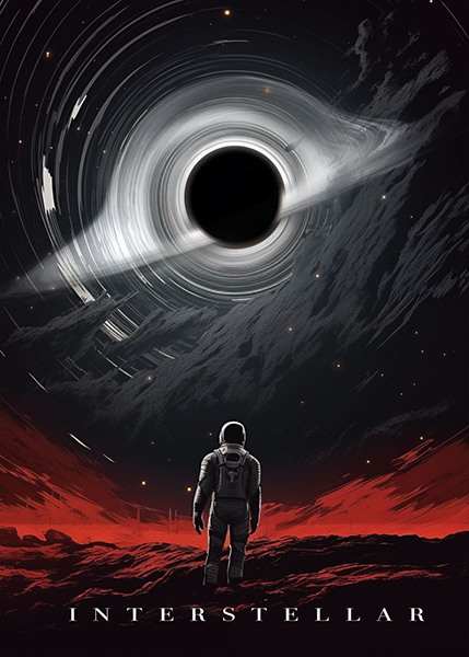 Interstellar Black Hole movie Poster