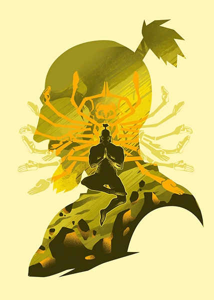 Isaac Netero Minimal Hunter x Hunter Poster