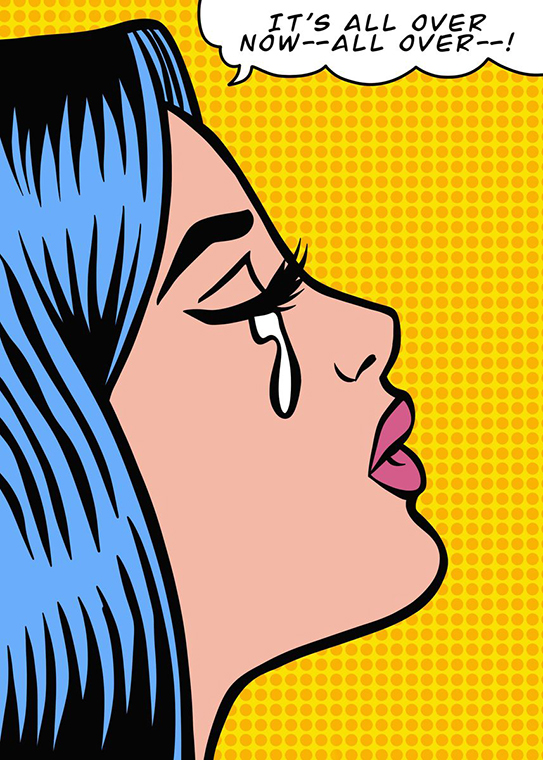 Its all over Comics Pop Art Poster