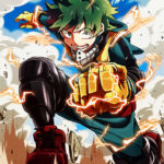 Izuku Midoriya MHA Japanese anime Poster