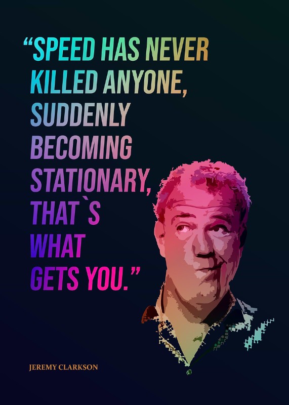 Jeremy Clarkson Speed Poster