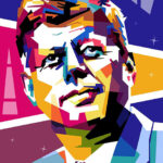 John F Kennedy Pop art Poster