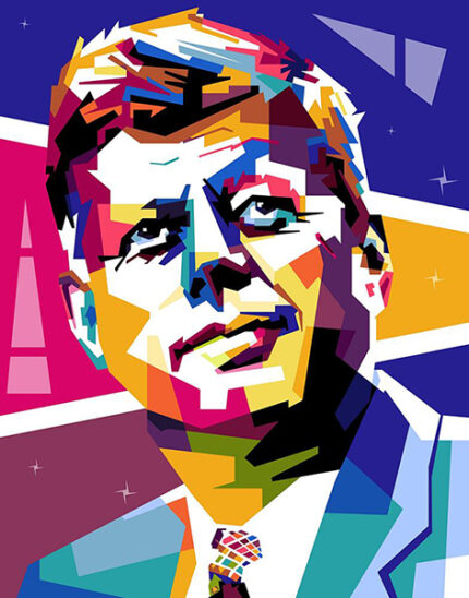 John F Kennedy Pop art Poster