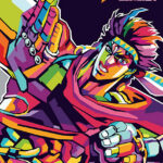 Jonathan Joestar Popart JoJo's Bizarre Adventure Poster