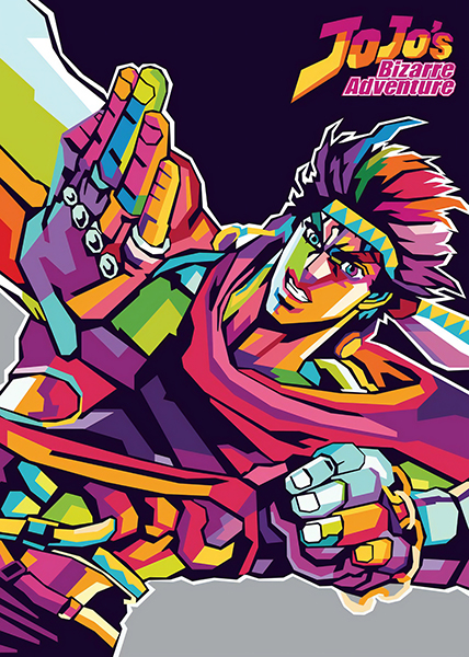 Jonathan Joestar Popart JoJo's Bizarre Adventure Poster