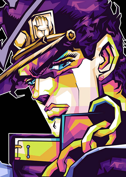 Jotaro Kujo  JoJo's Bizarre anime Poster