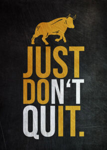 Just dont quit Success Poster