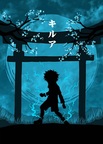 Killua Zoldyck Godspeed Minimal Hunter x Hunter Poster
