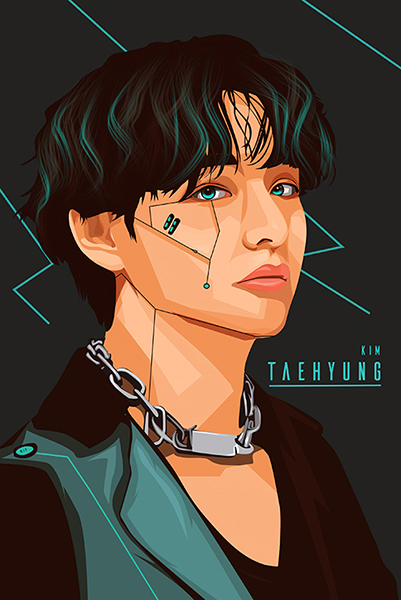 Kim Tae Hyung BTS life goes on Music Poster