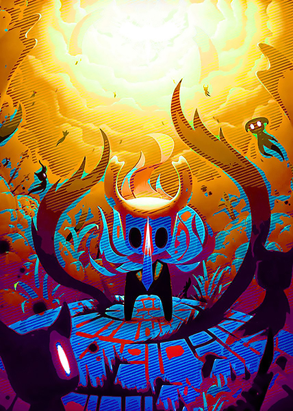 King of Garden Hollow Knight Poster