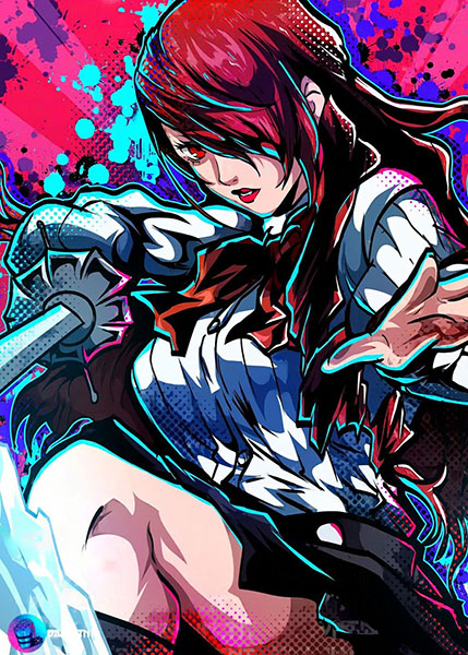 Kirijou mitsuru Persona 3 Anime Comic Poster