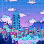 Lavender Town Pop Pastel Poster