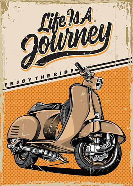 Life is a journey Travel Poster