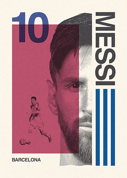 Lionel Messi FC Barcelona Football Sports Poster