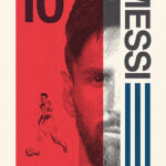Lionel Messi PSG Football Sports Poster