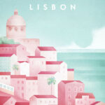 Lisbon Portugal Minimalist Travel Poster