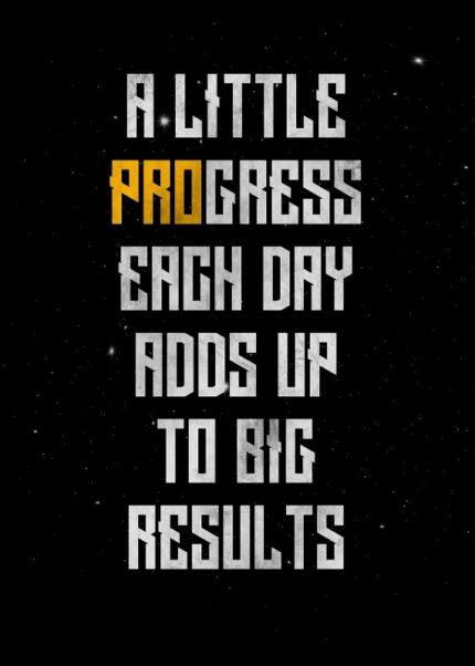Little Progress Big Result Poster