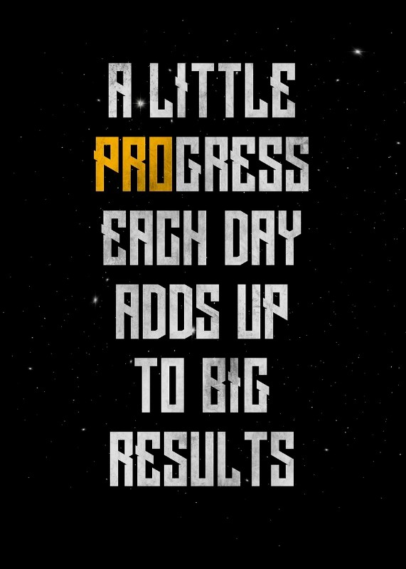 Little Progress Big Result Poster
