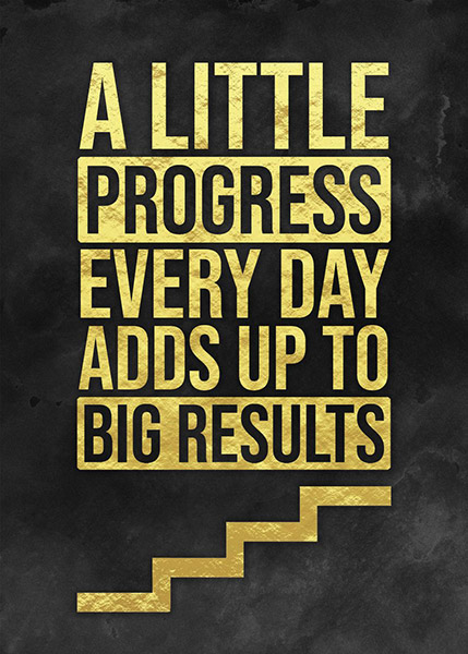 Little Progress to make it big Success Poster